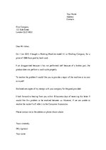 Minták 'A Letter of Complaint', 1.                