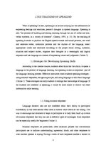 Kutatási anyagok 'Teaching of Speaking', 4.                