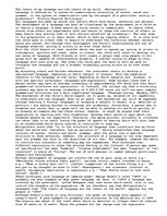 Esszék 'The Limits of My Language Are the Limits of My World. Wittgenstein', 1.                