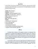 Kutatási anyagok 'The World Trade Organization', 1.                