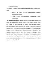 Záródolgozatok 'Child in the Novel "Alice’s Adventures in Wonderland" by Lewis Carroll', 11.                