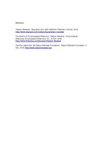 Esszék 'The Controversial Success of Nelson Mandela', 3.                