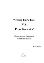 Esszék 'Disney Fairy Tale V.S.Pixar Dynamics', 1.                