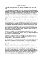 Esszék 'Health and Illness Essay', 1.                