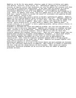 Esszék 'Pathological Gambling', 1.                