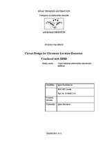 Kutatási anyagok 'Circuit Design for Ultrasonic Location Detection Combined with RFID', 1.                