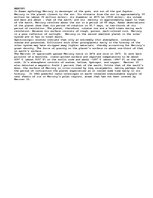 Esszék 'Mercury', 1.                