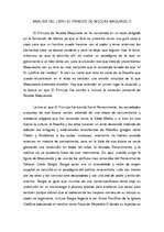 Esszék 'Analisis del libro El Principe de Nicolas Maquiavelo', 1.                