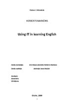 Kutatási anyagok 'Using IT in Learning English', 1.                