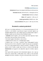 Gyakorlati jelentések 'Egy vízgazdálkodási cégnél szerzett szakmai gyakorlat', 1.                