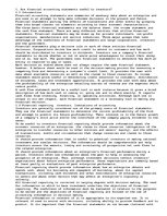 Esszék 'Are Financial Accounting Statements Useful to Investors?', 1.                