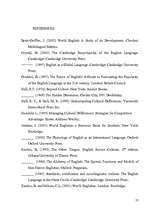 Záródolgozatok 'English as a Means of Communication between the West and the East', 55.                