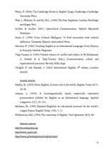 Záródolgozatok 'English as a Means of Communication between the West and the East', 56.                