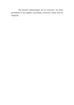 Esszék 'Three Generations - how to Live Together', 2.                