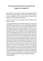 Esszék 'What Determines Demand of the Customers and Supply of the Companies?', 1.                