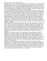 Esszék 'Why their will never be a black president.', 1.                