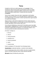 Összefoglalók, jegyzetek 'Testnevelés érettségi tétel, torna', 1.                