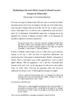 Kutatási anyagok 'Myth Making in the Novel "1984" by George Orwell and Foucault’s Pendulum by Umbe', 1.                