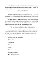 Esszék 'Hotel Introduction to Tourism and Hospitality', 6.                