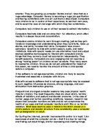 Esszék 'Computers Advantages and Disadventages', 2.                