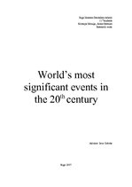 Kutatási anyagok 'World’s most Significant Events in the 20th Century', 1.                