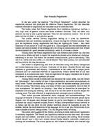 Esszék 'The French Negotiator', 1.                