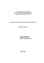 Kutatási anyagok 'Fachwortschatz im Bereich Sport (Volleyball)', 1.                