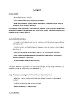 Összefoglalók, jegyzetek 'Antigoné érettségi tétel', 1.                