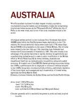 Kutatási anyagok 'Australia', 1.                