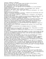 Esszék 'Internet: A Medium or a Message? The State of the Net: An Interim Report about t', 1.                