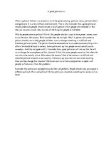 Esszék 'A Good Politician Is...', 1.                