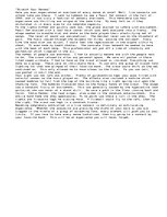 Esszék 'Stretch Your Senses', 1.                