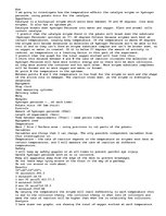 Esszék 'I Am Going to Investigate how the Temperature Affects the Catalyse Enzyme on Hyd', 1.                