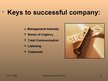 Prezentációk 'Secret of Success for the Company', 4.                