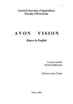 Kutatási anyagok 'Avon Vision', 1.                