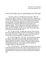 Prezentációk 'Home Reading. Summary about Leadership', 1.                