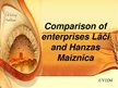 Prezentációk 'Comparison of Enterprises "Lāči" and "Hanzas Maiznīca"', 1.                
