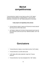 Prezentációk 'Comparison of Enterprises "Lāči" and "Hanzas Maiznīca"', 26.                