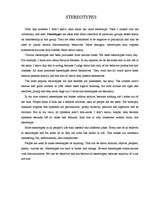 Esszék 'Stereotypes', 1.                