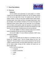 Összefoglalók, jegyzetek 'Coca Cola Latvia Company Description', 1.                