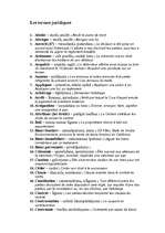 Összefoglalók, jegyzetek 'Les termes juridiques', 1.                