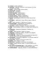 Összefoglalók, jegyzetek 'Les termes juridiques', 2.                