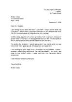 Minták 'Complaint Letter', 1.                