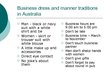 Prezentációk 'Business Travel to Australia', 10.                