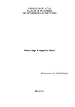 Kutatási anyagok 'Word Shape Recognition Model', 1.                