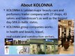 Prezentációk 'Company "Kolonna"', 2.                