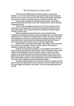 Esszék 'Should People Use Nuclear Power?', 1.                