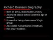 Prezentációk 'Sir Richard Branson', 2.                