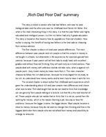 Összefoglalók, jegyzetek '"Rich Dad Poor Dad" Summary', 1.                