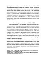 Összefoglalók, jegyzetek 'Issues of Democracy and Legitimacy: Obstacles to European Integration?', 3.                